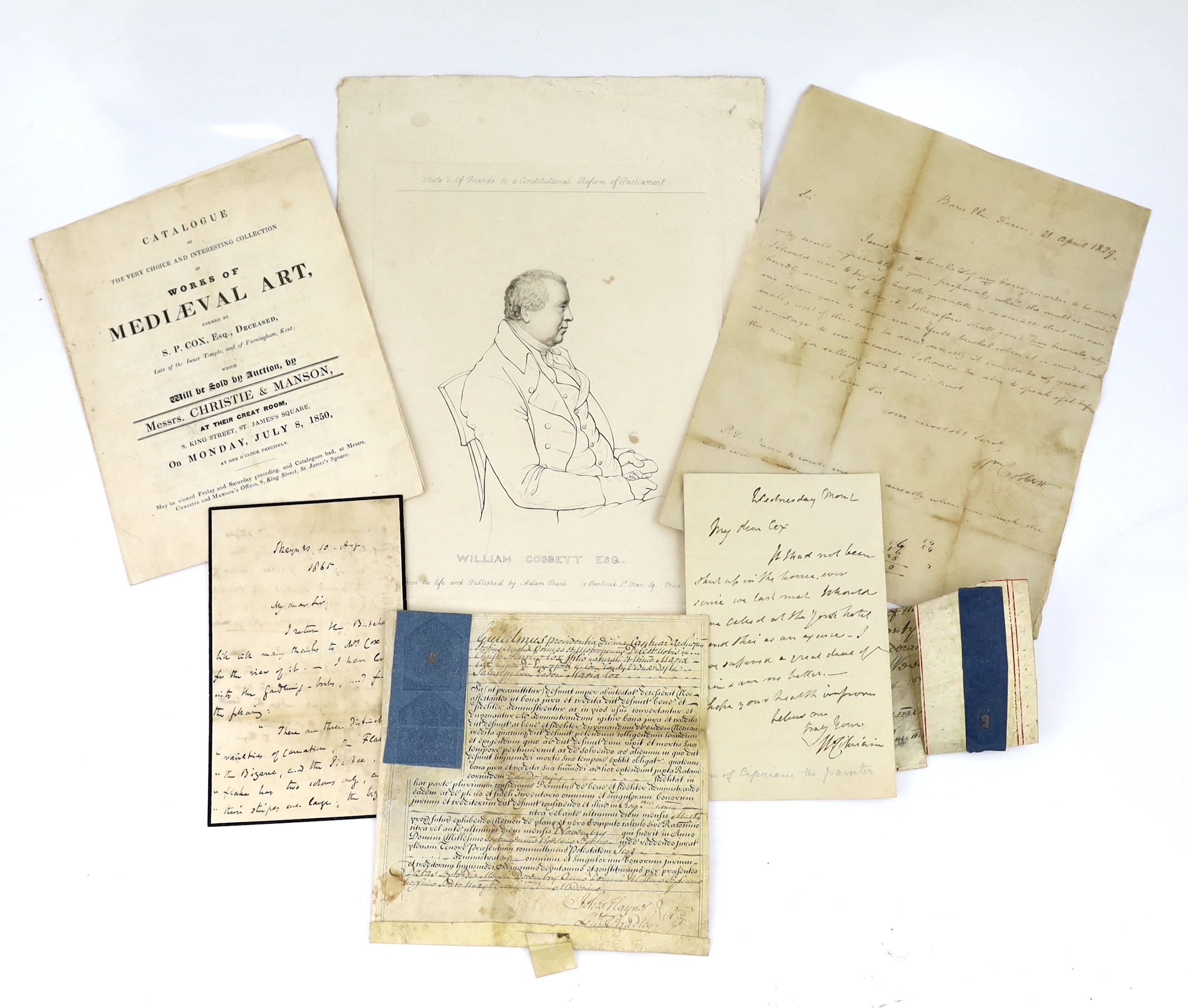 The Cox family of Farningham in Kent, 1726-1865, i. Letters of administration (Prerogative Court of Canterbury) of the estate of Mary Cox of Eynsford in Kent, widow, granted to her son Henry Cox; 6 Dec 1726